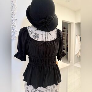 Melrose and Market Black Off-Shoulder Blouse